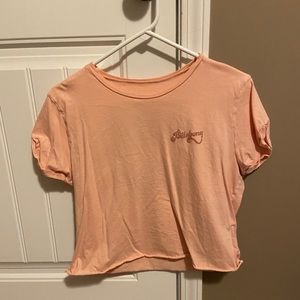 Pink Billabong crop top size large
